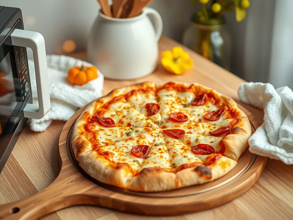 Delicious Microwave-Revived Frozen Pizza from Trader Joe's with Pepperoni