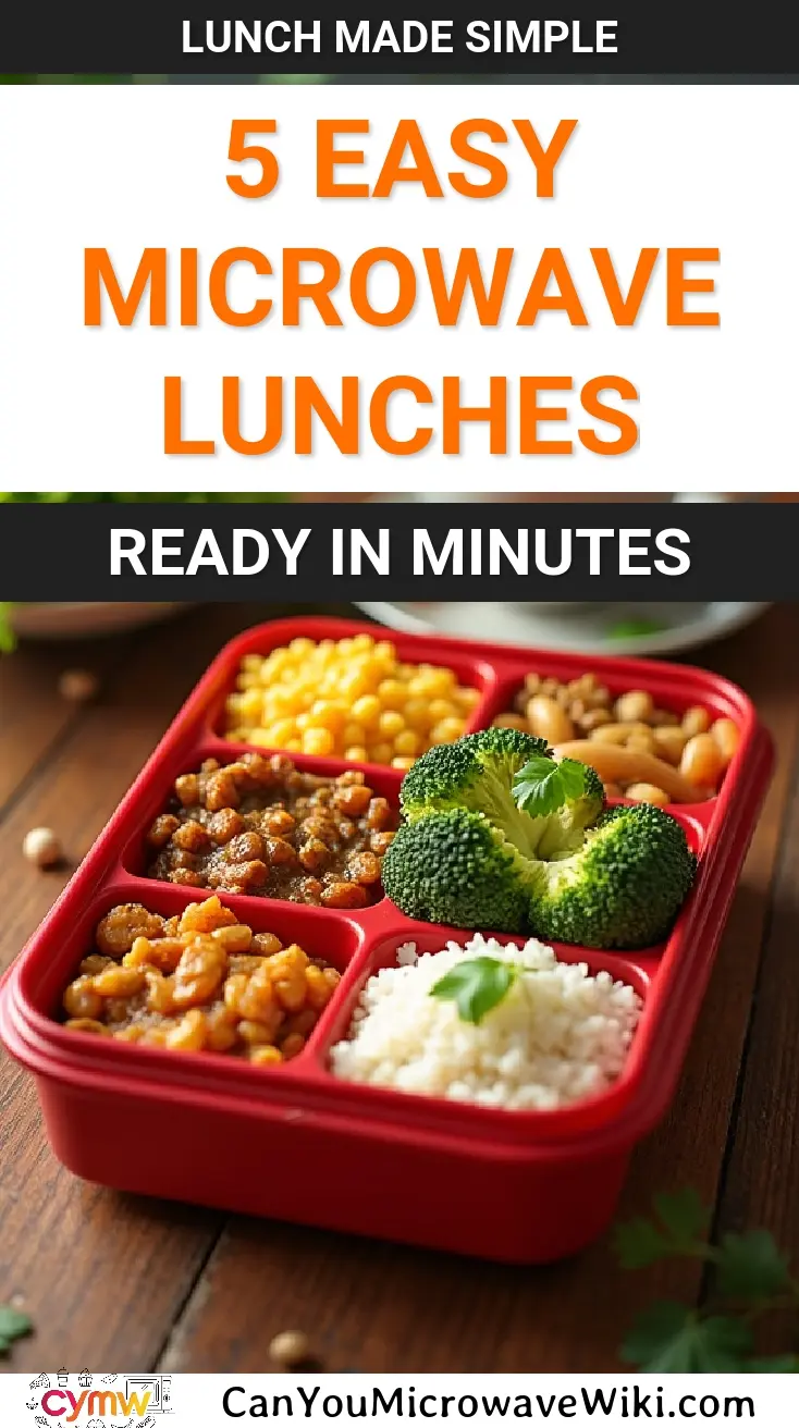 Delicious and healthy microwave lunches ready in minutes, perfect for work.