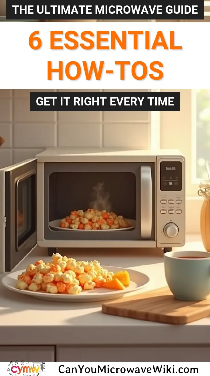 Microwave cooking guide featuring popcorn and essential tips for beginners