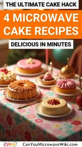 Delicious microwave cake recipes perfect for celebrations