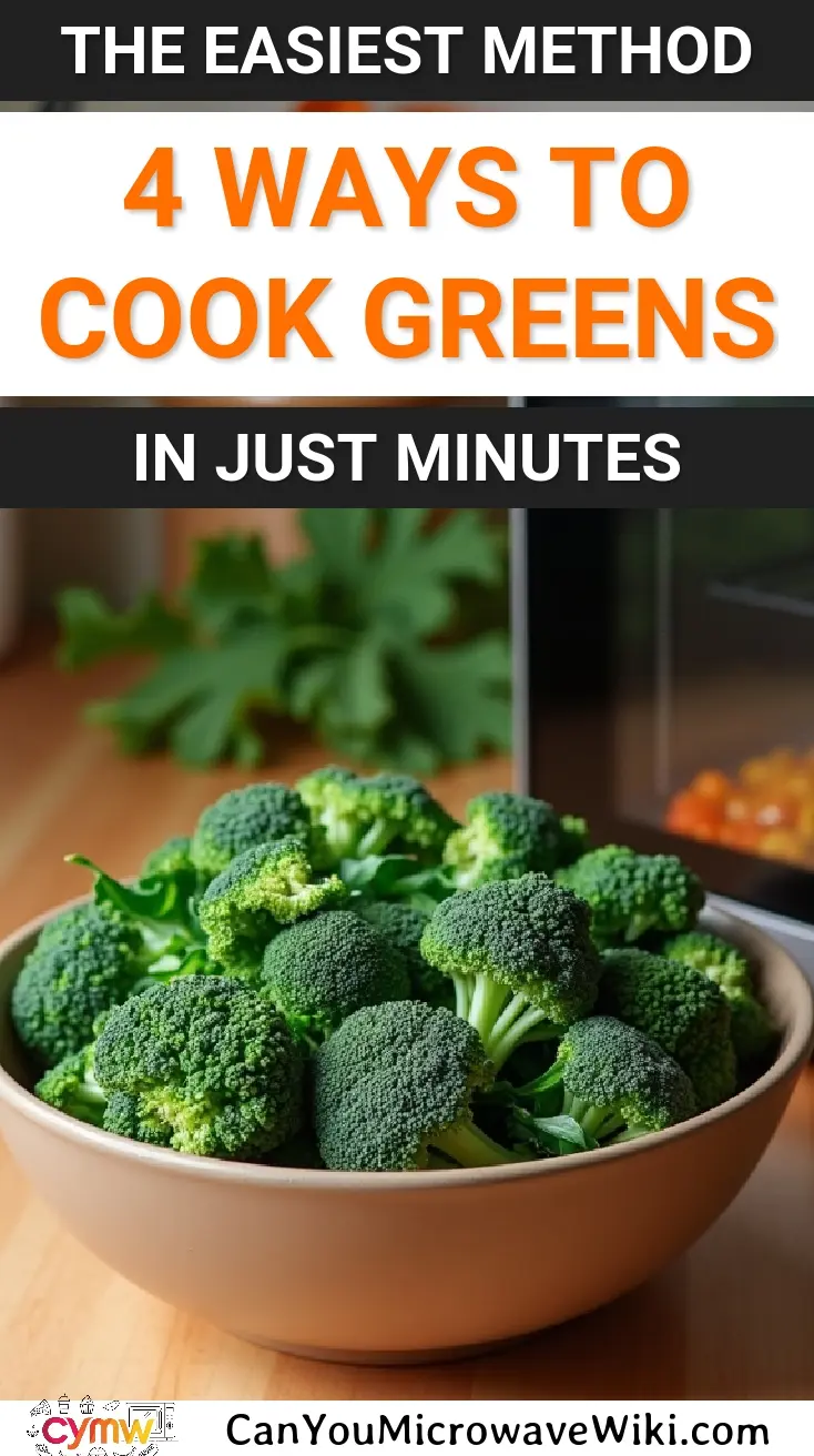 Bowl of broccoli showcasing easy microwave cooking methods for greens.