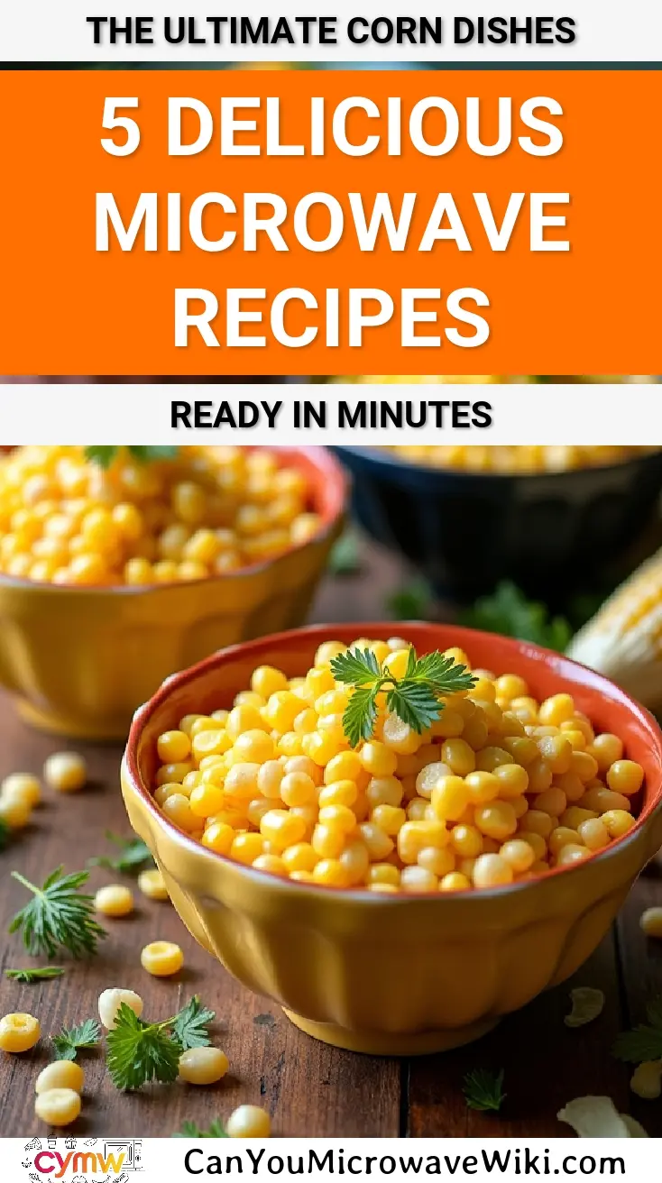 Delicious corn dishes made in the microwave, perfect for quick meals.