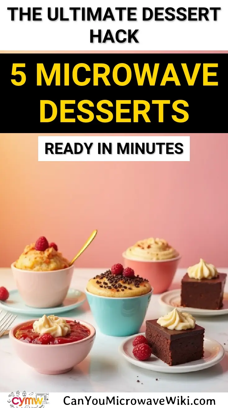 Delicious microwave desserts ready in minutes for The Fake Bake Challenge.