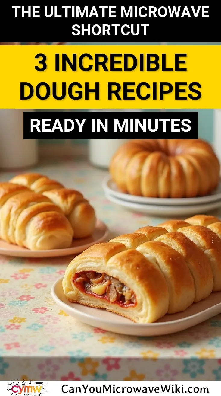 Delicious microwave recipes using store-bought dough for quick meals.