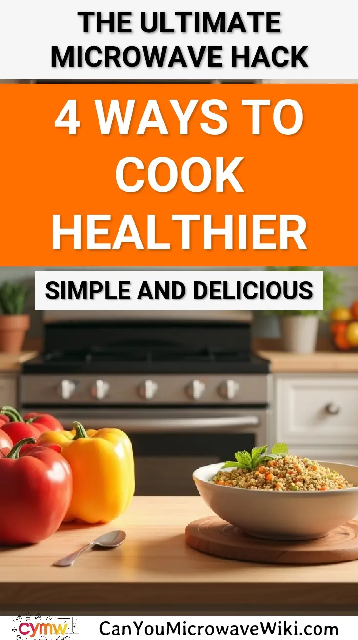 Healthy cooking using a microwave with vegetables and grains