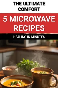 Delicious microwave recipes for when you're sick, featuring comforting soups