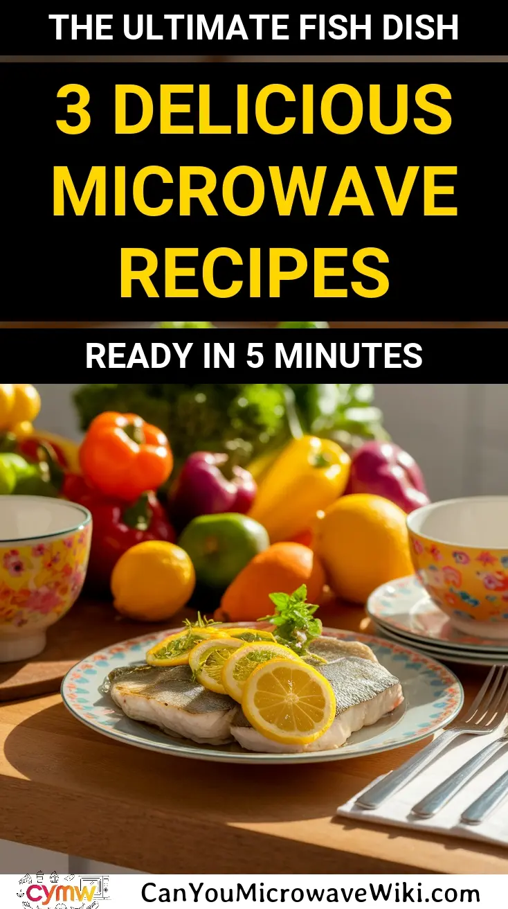 A beautifully plated dish of fish with lemon, representing microwave fish recipes that aren't salmon.