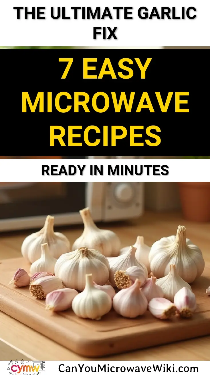 Delicious garlic cloves ready for microwave recipes, perfect for garlic lovers.