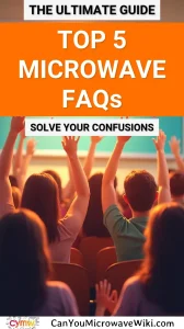 Audience raising hands for Top 5 Most-Asked Microwave Questions answered.